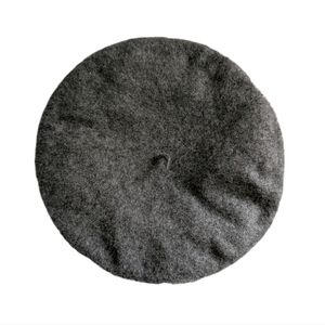 Kangol Vintage 1970s Preppy Chic 100% Wool Dark Grey Beret